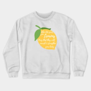 When Life Gives You Lemons Pray That They'll Nourish and Strengthen Your Body Funny LDS Mormon Prayer Religious Shirt Hoodie Sweatshirt Crewneck Sweatshirt